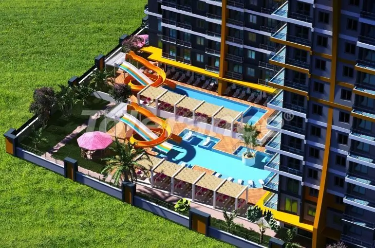 Apartment in Mahmutlar, Alanya with sea view with pool - 28272 Apartment in Mahmutlar, Alanya with sea view with pool - buy realty in Turkey - 28272