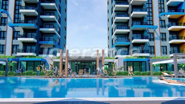 آپارتمان که در ماحموتلار, آلانیا منظره دریا استخر - خرید ملک در ترکیه - 31657