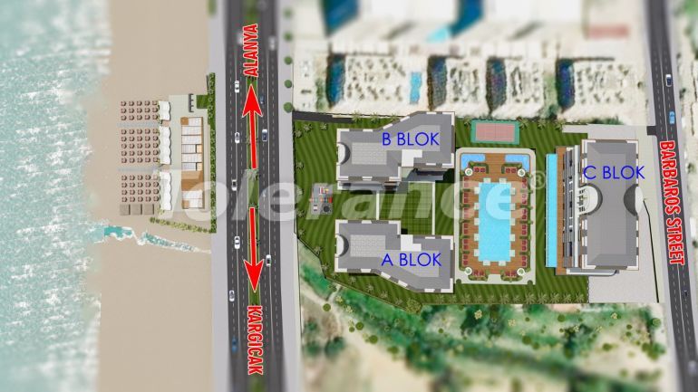 Appartement van de ontwikkelaar in Mahmutlar, Alanya zeezicht zwembad - 40868 Appartement van de ontwikkelaar in Mahmutlar, Alanya zeezicht zwembad - onroerend goed kopen in Turkije - 40868
