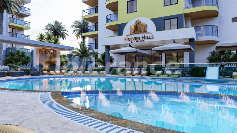 Appartement in Mahmutlar, Alanya zeezicht zwembad - onroerend goed kopen in Turkije - 49390
