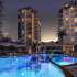 Appartement in Mahmutlar, Alanya zeezicht zwembad - onroerend goed kopen in Turkije - 49403