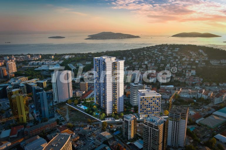 آپارتمان از سازنده که در مال تپه, استانبول منظره دریا استخر اقساط - خرید ملک در ترکیه - 65586