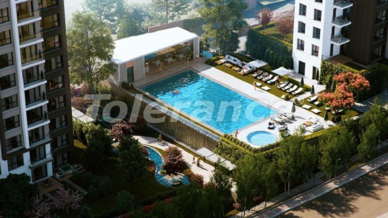 آپارتمان از سازنده که در مال تپه, استانبول منظره دریا استخر اقساط - خرید ملک در ترکیه - 65718