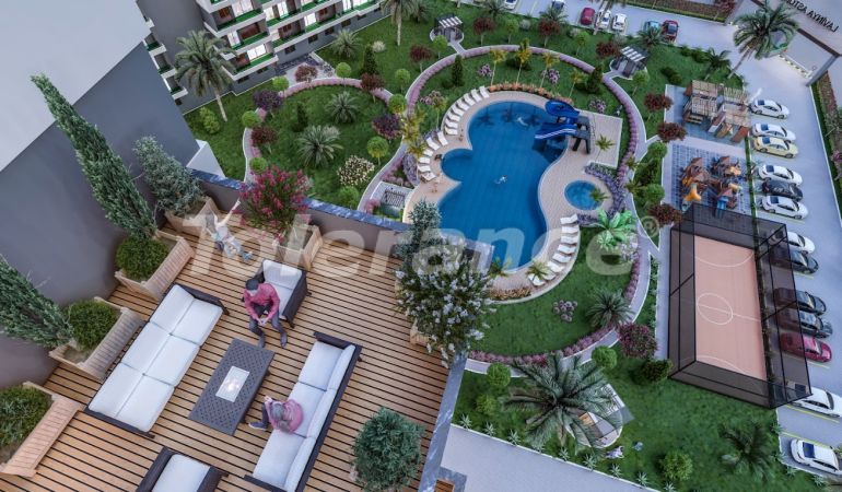 Apartment vom entwickler in Mezitli, Mersin pool ratenzahlung - immobilien in der Türkei kaufen - 106535