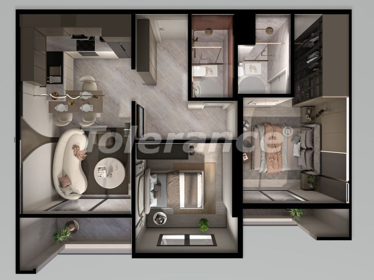 Apartment from the developer in Mezitli, Mersin with pool with installment - 131688 Apartment from the developer in Mezitli, Mersin with pool with installment - buy realty in Turkey - 131688