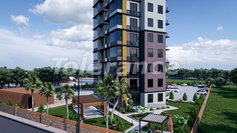 Apartment in Mezitli, Mersin with sea view with pool - 131775 Apartment in Mezitli, Mersin with sea view with pool - buy realty in Turkey - 131775