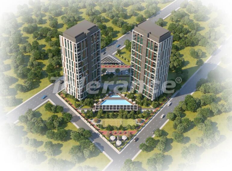 Apartment from the developer in Mezitli, Mersin with pool with installment - buy realty in Turkey - 54133