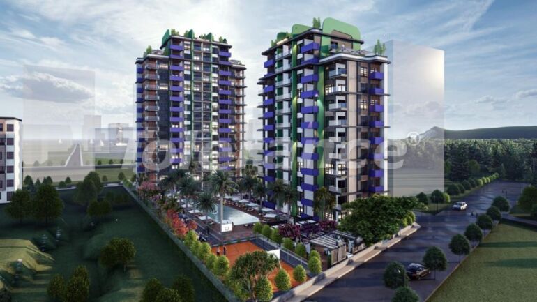 Appartement du développeur еn Mezitli, Mersin vue sur la mer piscine - acheter un bien immobilier en Turquie - 62327