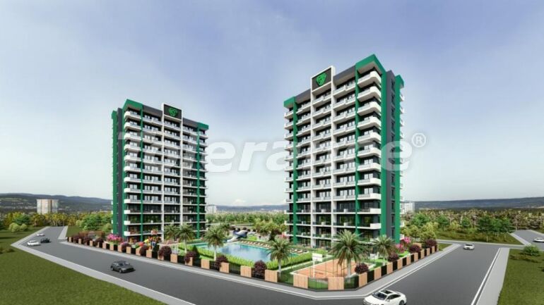 Apartment from the developer in Mezitli, Mersin with pool - buy realty in Turkey - 62379
