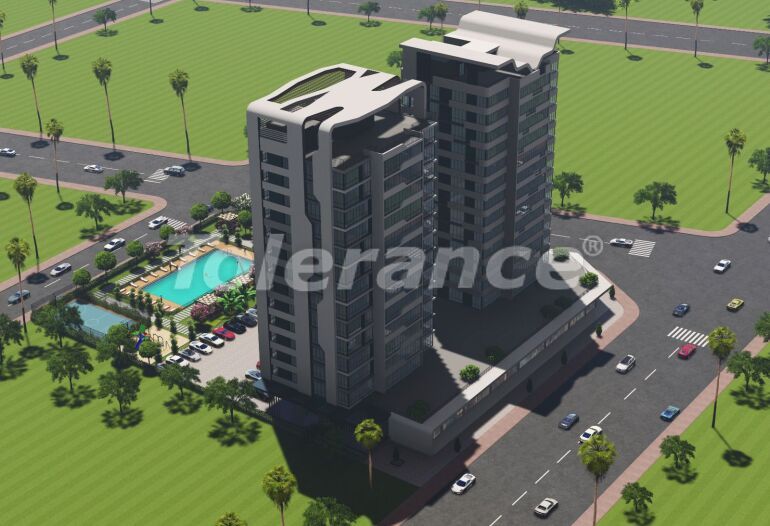 Apartment from the developer in Mezitli, Mersin with sea view with pool - 64117 Apartment from the developer in Mezitli, Mersin with sea view with pool - buy realty in Turkey - 64117