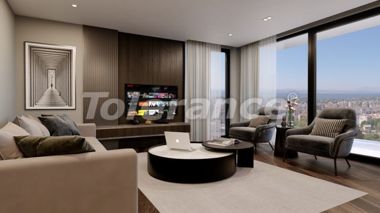 Appartement van de ontwikkelaar in Narlıdere, İzmir zeezicht zwembad afbetaling - 109560 Appartement van de ontwikkelaar in Narlıdere, İzmir zeezicht zwembad afbetaling - onroerend goed kopen in Turkije - 109560