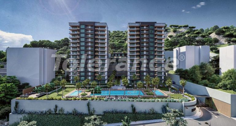 Appartement van de ontwikkelaar in Narlıdere, İzmir zeezicht zwembad - onroerend goed kopen in Turkije - 54108