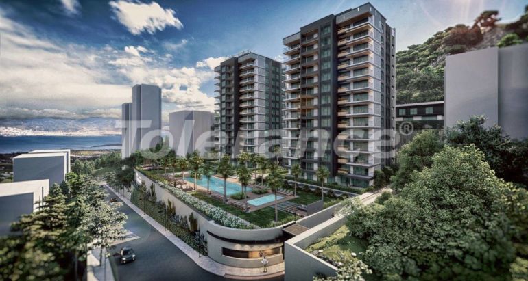Apartment vom entwickler in Narlıdere, İzmir meeresblick pool - immobilien in der Türkei kaufen - 54111