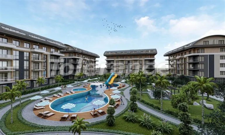 Apartment in Oba, Alanya sea view pool installment - buy realty in Turkey - 39222