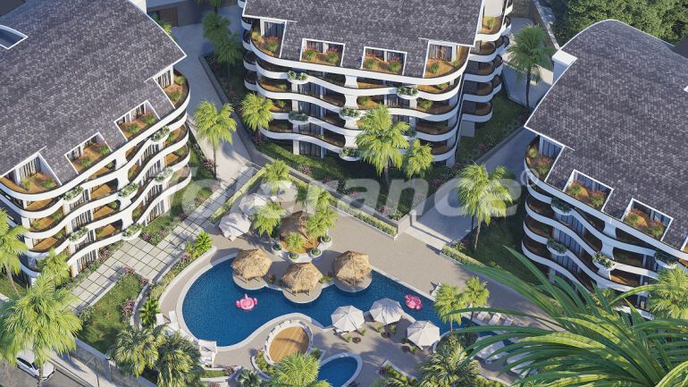 Appartement van de ontwikkelaar in Oba, Alanya zwembad afbetaling - onroerend goed kopen in Turkije - 60000