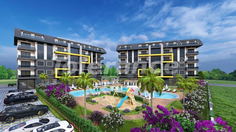 Appartement van de ontwikkelaar in Oba, Alanya zwembad afbetaling - onroerend goed kopen in Turkije - 61035