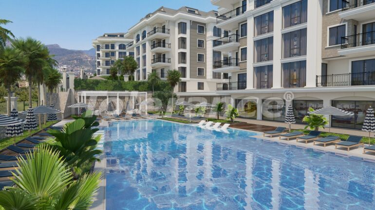 Appartement van de ontwikkelaar in Oba, Alanya zwembad afbetaling - onroerend goed kopen in Turkije - 61247
