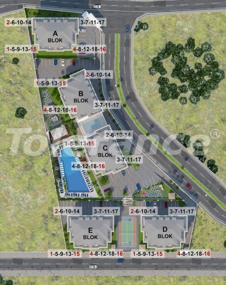 Appartement du développeur еn Oba, Alanya piscine - 61258 Appartement du développeur еn Oba, Alanya piscine - acheter un bien immobilier en Turquie - 61258