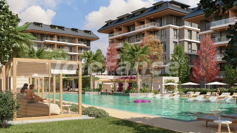 Appartement van de ontwikkelaar in Oba, Alanya zwembad afbetaling - onroerend goed kopen in Turkije - 83608