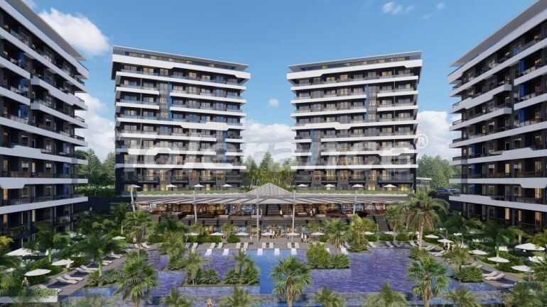Apartment from the developer in Okurcalar Alanya with sea view with pool with installment - buy realty in Turkey - 61674