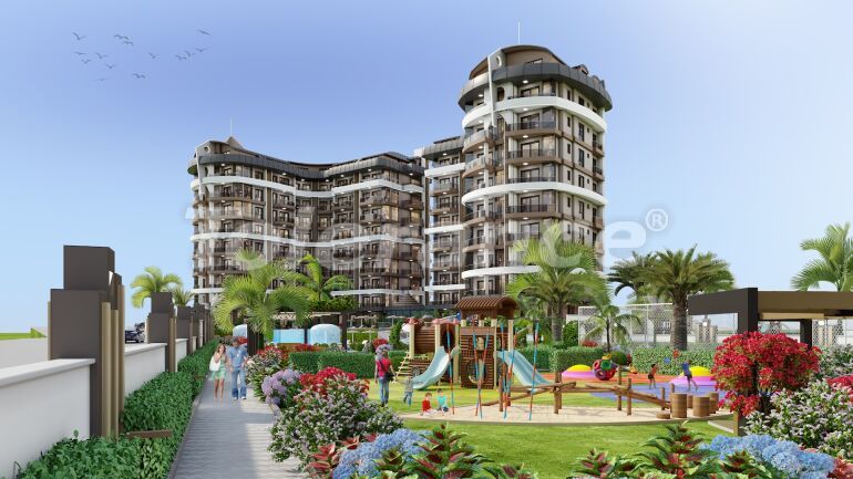 Apartment from the developer in Payallar, Alanya with sea view with pool with installment - buy realty in Turkey - 63709