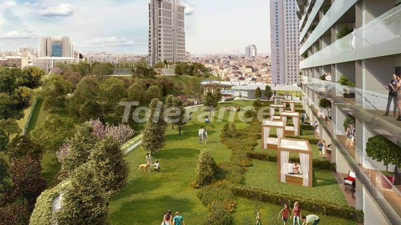 شقق في:في شيشلي, إسطنبول مسبح تقسيط - شراء عقار في تركيا - 18477