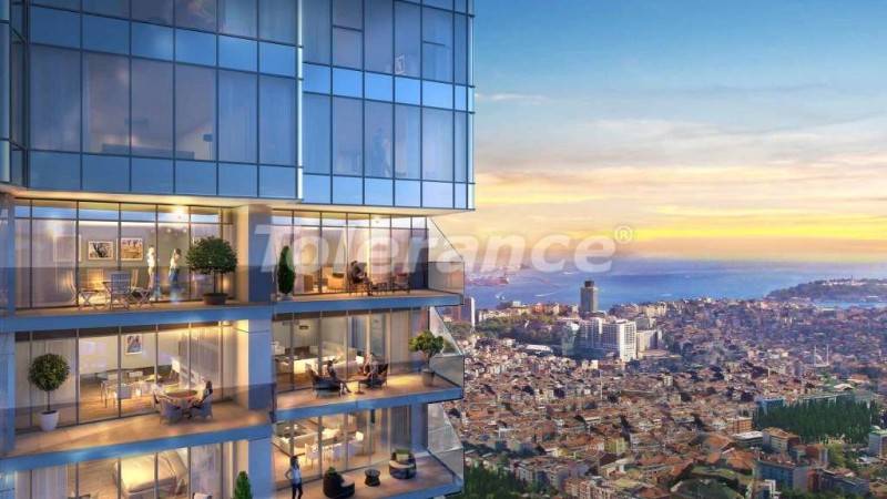 شقق في:في شيشلي, إسطنبول مسبح تقسيط - شراء عقار في تركيا - 405