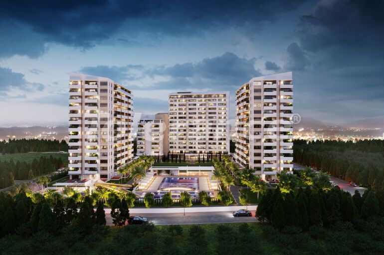 Apartment vom entwickler in Tece, Mersin meeresblick pool ratenzahlung - immobilien in der Türkei kaufen - 57283