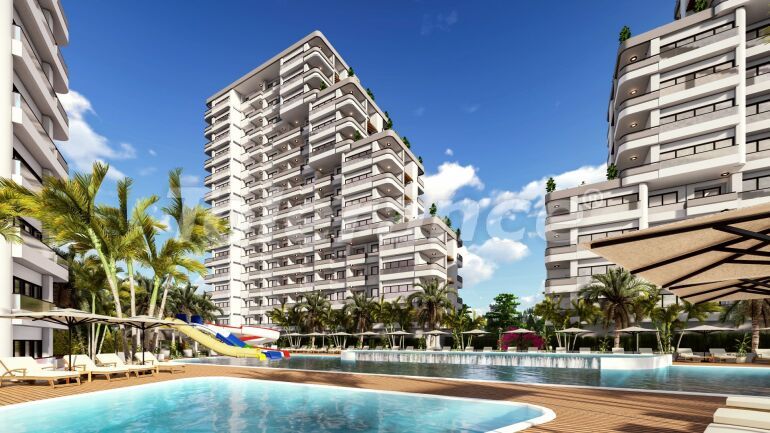 Apartment from the developer in Tece, Mersin, Mersin with sea view with pool with installment - buy realty in Turkey - 62766