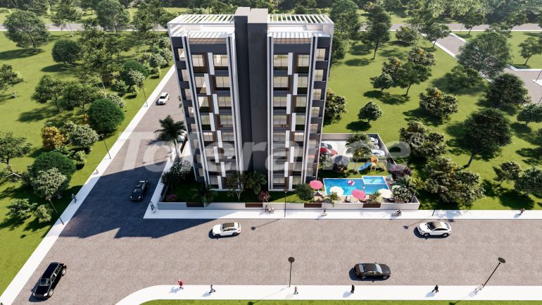 Appartement van de ontwikkelaar in Tece, Mersin zwembad afbetaling - onroerend goed kopen in Turkije - 80040
