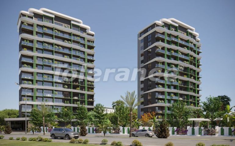 Apartment from the developer in Tece, Mersin, Mersin with pool with installment - buy realty in Turkey - 96339