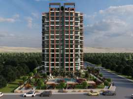 Apartment from the developer in Tece, Mersin, Mersin with pool with installment - buy realty in Turkey - 100677