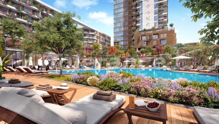 Apartment vom entwickler in Umraniye, Istanbul pool ratenzahlung - immobilien in der Türkei kaufen - 131064