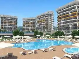 Квартира от застройщика в Авсаларе, Аланья с бассейном в рассрочку: купить недвижимость в Турции - 2869