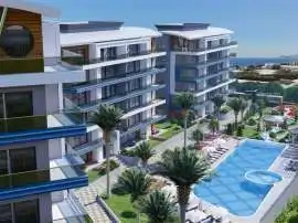 Квартира от застройщика в Каргыджак, Аланья вид на море с бассейном: купить недвижимость в Турции - 39780