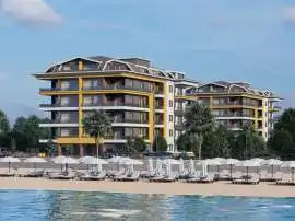 Квартира от застройщика в Кестель, Аланья вид на море с бассейном: купить недвижимость в Турции - 20404