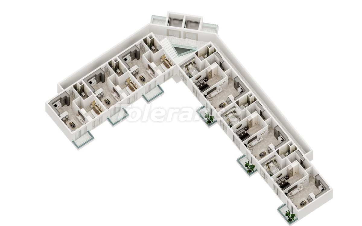 Apartment from developer in Aksu, Antalya with pool installments - buy realty in Turkey - 119411