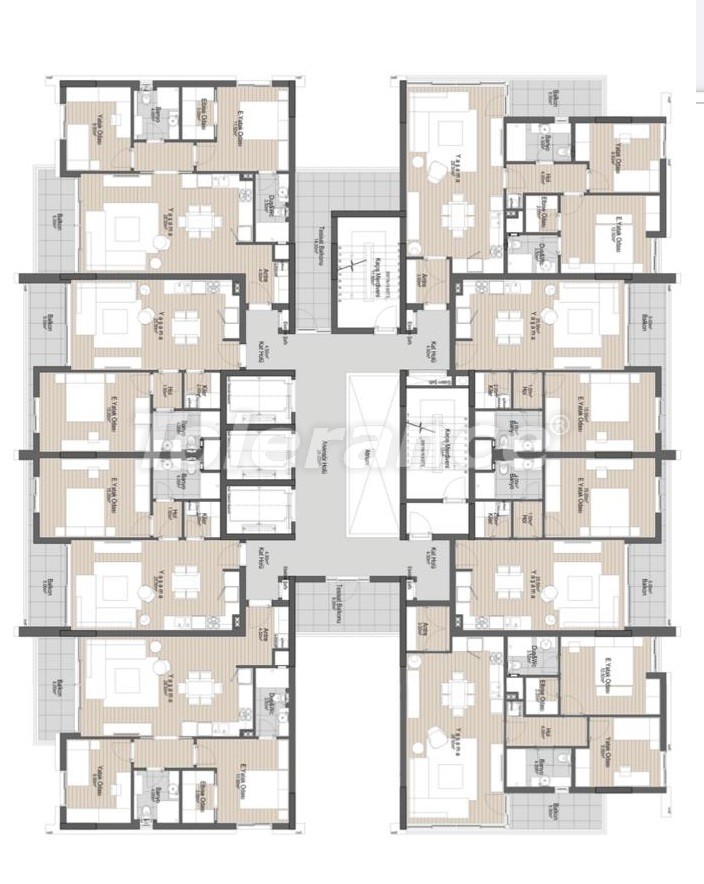 Appartement direct promoteur еn Aksu, Antalya avec piscine - acheter un bien immobilier en Turquie - 42073
