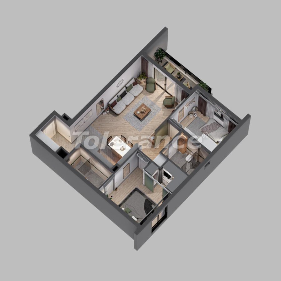 Appartement direct promoteur еn Aksu, Antalya avec piscine - acheter un bien immobilier en Turquie - 49289