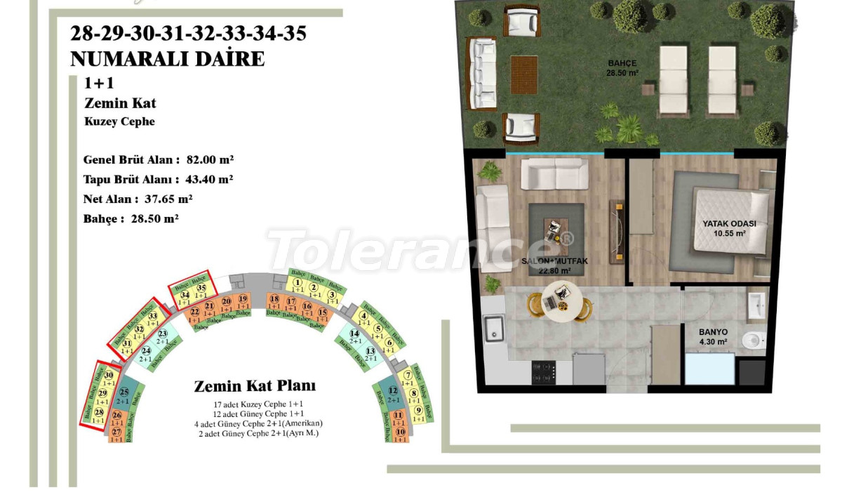 Appartement du développeur еn Altıntaş, Antalya piscine versement - acheter un bien immobilier en Turquie - 101542
