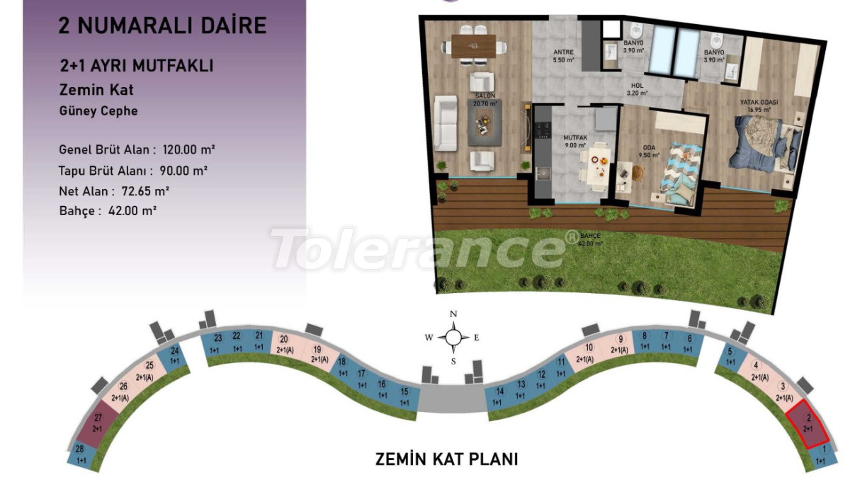 آپارتمان از سازنده که در آلتینتاش, آنتالیا استخر اقساط - خرید ملک در ترکیه - 103648