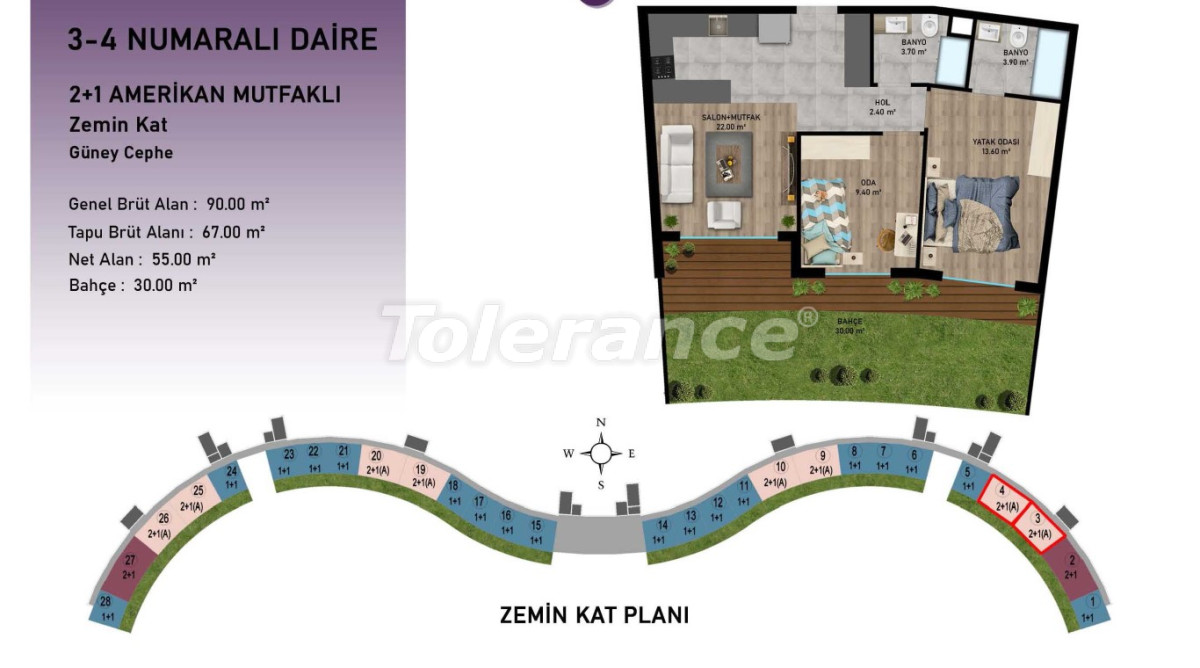 آپارتمان از سازنده که در آلتینتاش, آنتالیا استخر اقساط - خرید ملک در ترکیه - 103649