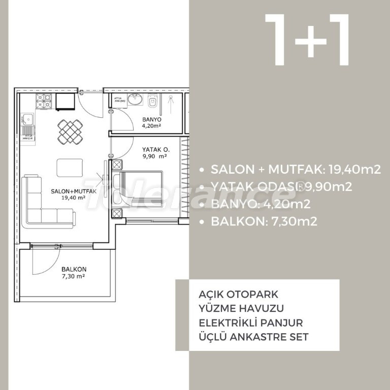 Apartment vom entwickler in Altıntaş, Antalya pool ratenzahlung - immobilien in der Türkei kaufen - 104851