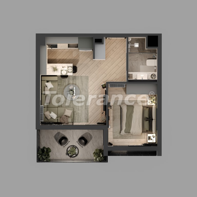 Appartement in Altıntaş, Antalya zwembad - onroerend goed kopen in Turkije - 107793