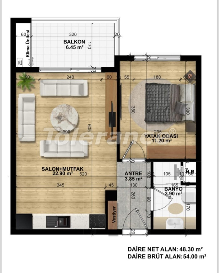 Appartement van de ontwikkelaar in Altıntaş, Antalya zwembad afbetaling - onroerend goed kopen in Turkije - 114077