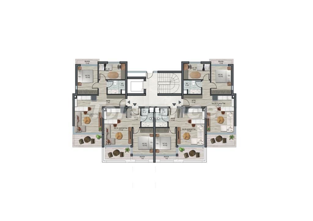 Apartment vom entwickler in Altıntaş, Antalya pool - immobilien in der Türkei kaufen - 51194