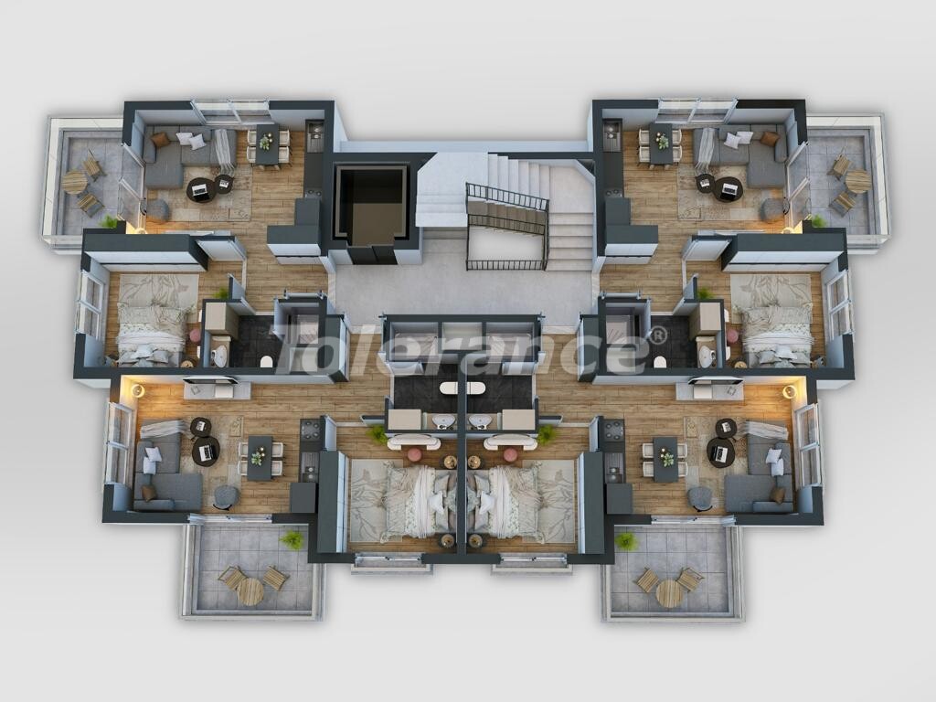 Apartment vom entwickler in Altıntaş, Antalya pool - immobilien in der Türkei kaufen - 54426