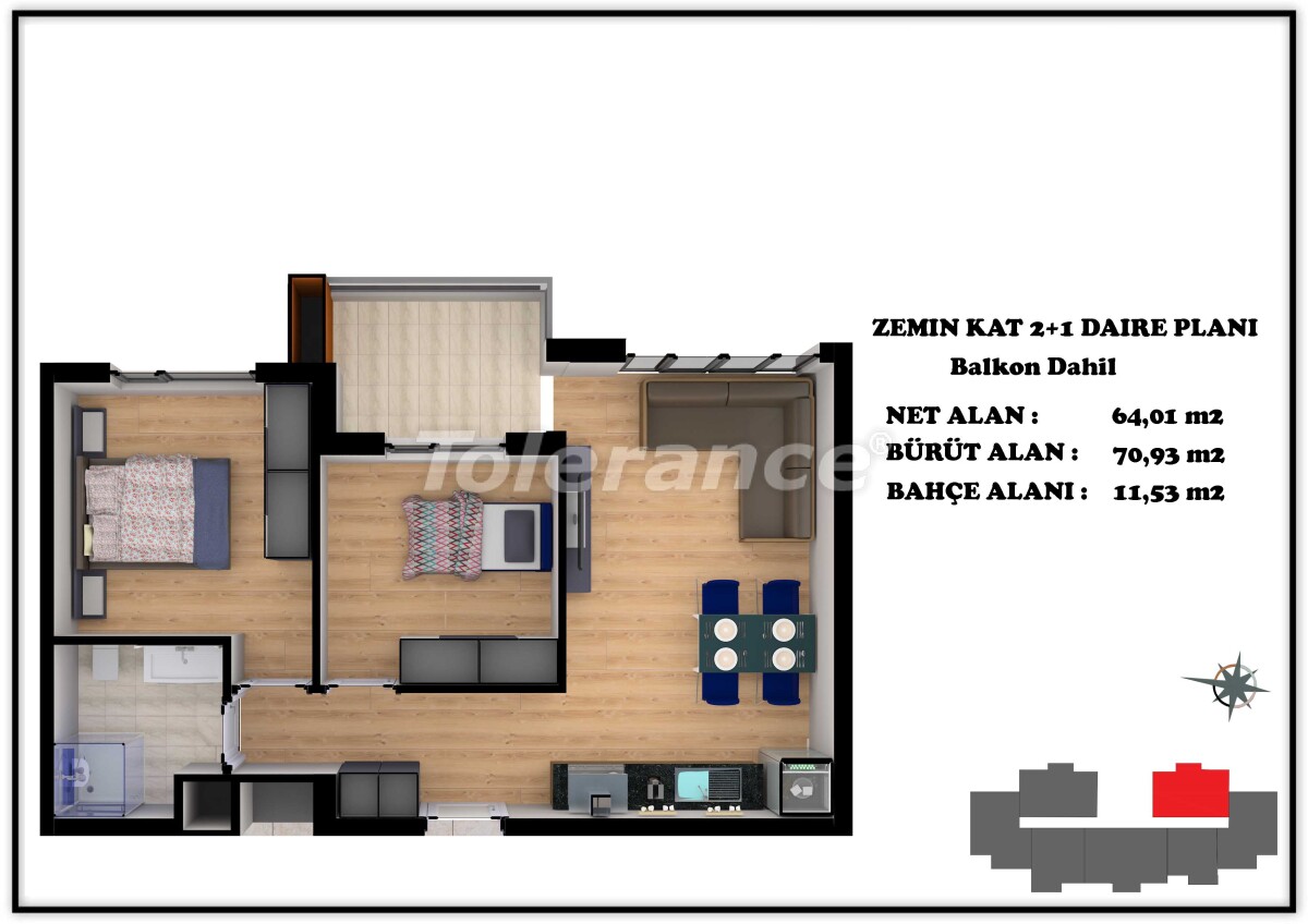 Apartment vom entwickler in Altıntaş, Antalya pool - immobilien in der Türkei kaufen - 55665