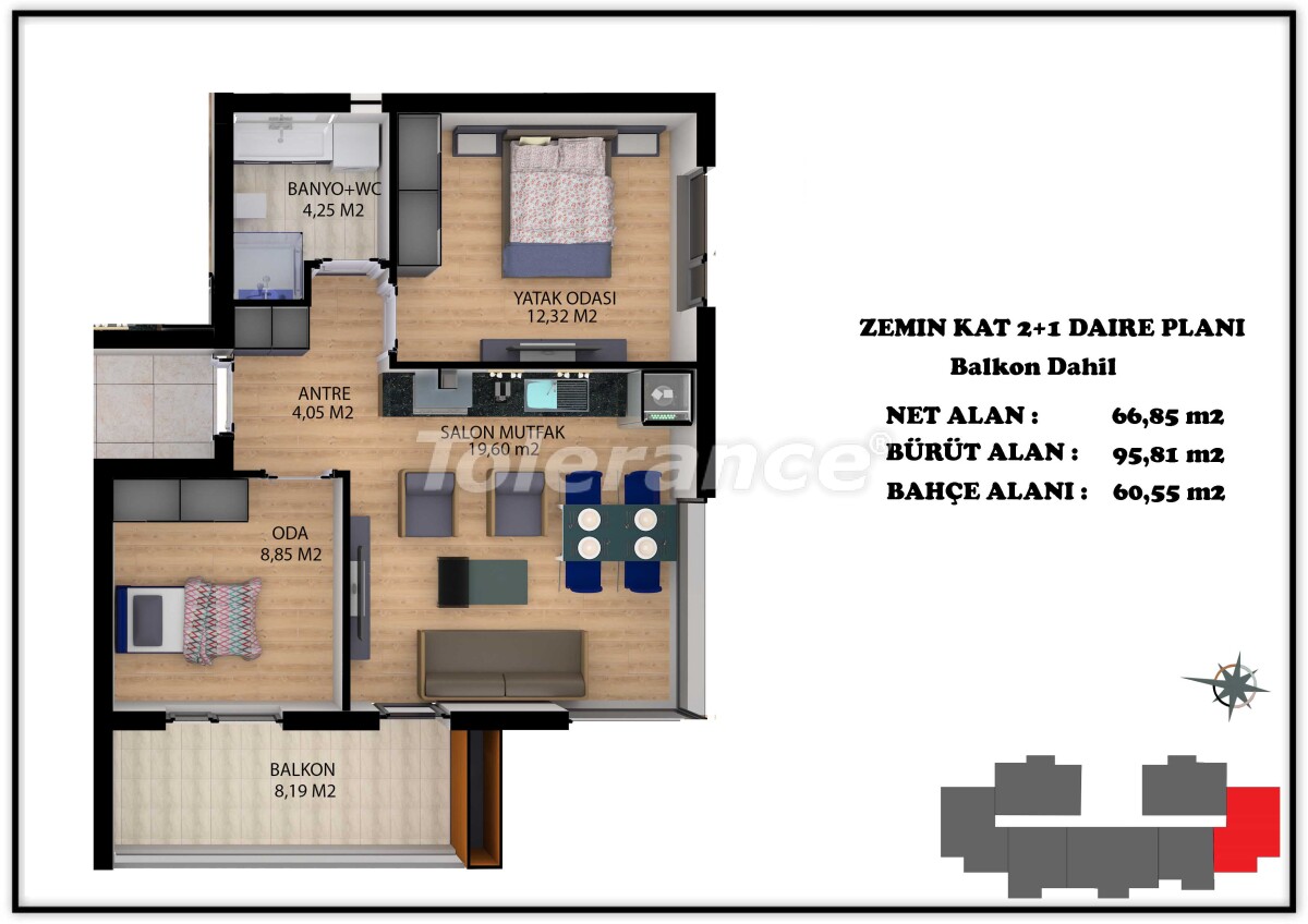 Apartment from the developer in Altıntaş, Antalya with pool - buy realty in Turkey - 55666