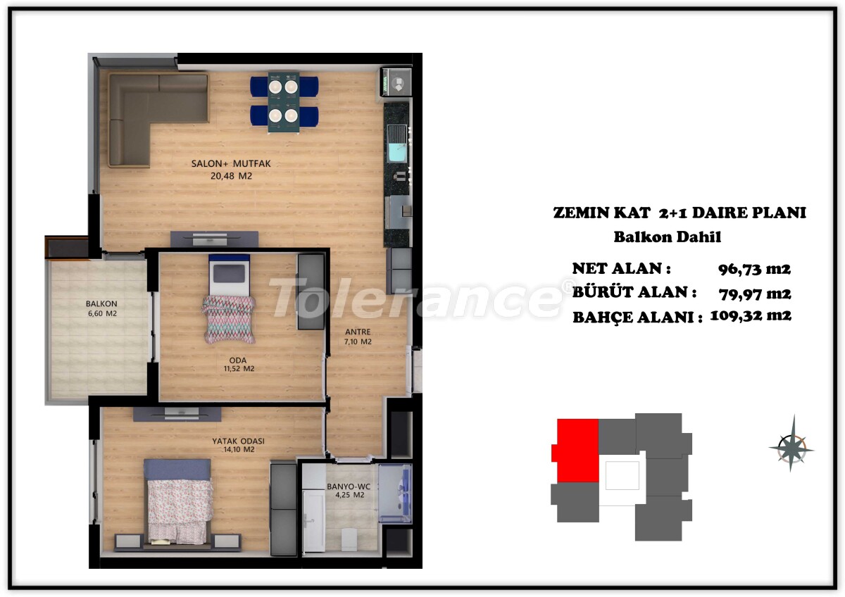 Appartement du développeur еn Altıntaş, Antalya piscine - acheter un bien immobilier en Turquie - 55694
